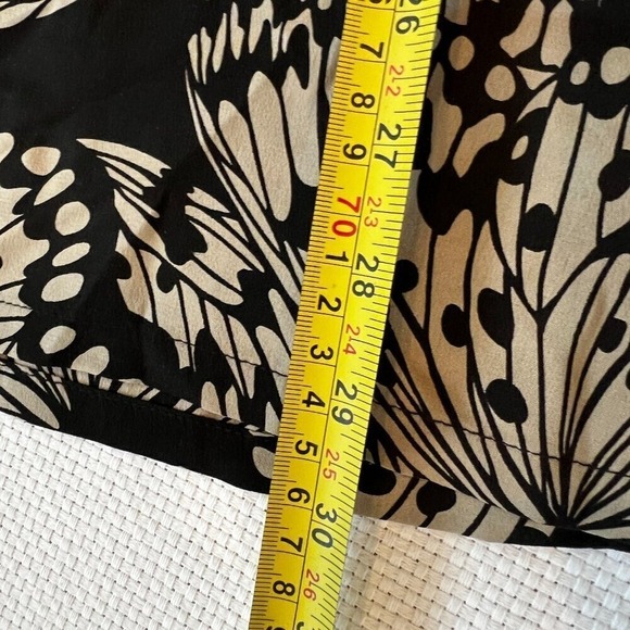 Presley Skye Black Butterfly Print Long Sleeve Maxi Dress 100% silk Size Small - Picture 7 of 10